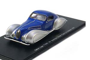 TALBOT-LAGO T150C SS TEARDROP COUPE FIGONI FALASCHI 1937 BLUE — фото 1