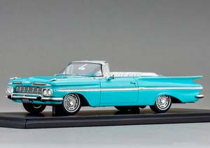CHEVROLET IMPALA CONVERTIBLE 1959 TURQUOISE — фото 3