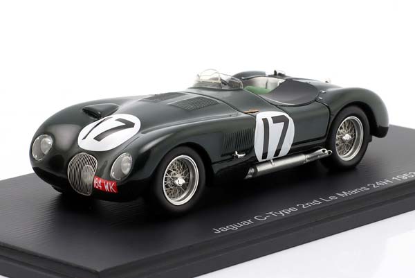JAGUAR C-TYPE #17 2ND 24H LEMANS 1953 WALKER, MOSS / ЯГУАР К-ТЙПЕ 2 МЕСТО 24 ЧАСА ЛЕ-МАН ВАЛКЕР МОСС