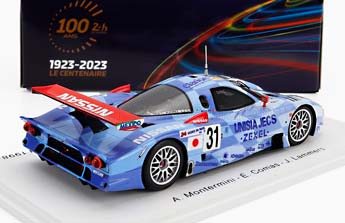 NISSAN R390 GT1 3.5L TURBO TEAM NISSAN MOTORSPORT N31 24H LE MANS (1998) A.MONTERMINI - E.COMAS - J.LAMMERS, LIGHT BLUE WHITE — фото 2