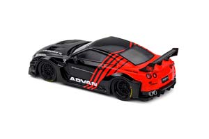 NISSAN GTR R35 LIBERTY WALK BODY KIT 2022 BLACK RED — фото 4