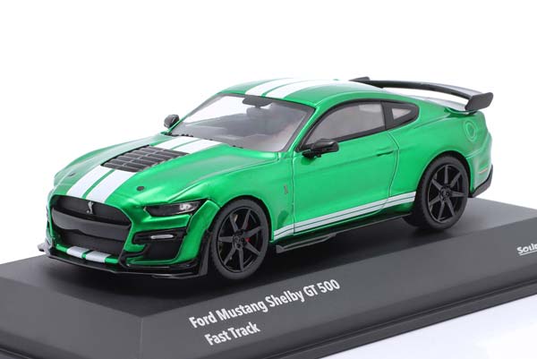 FORD MUSTANG SHELBY GT 500 GREEN METALLIC/WHITE