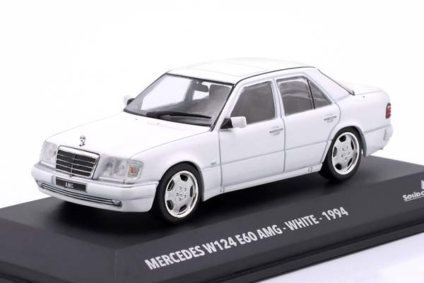MERCEDES-BENZ E60 AMG (W124) YEAR 1994 WHITE 1:43 SOLIDO / МЕРСЕДЕС-БЕНЦ E60 АМГ W124 БЕЛЫЙ SOLIDO