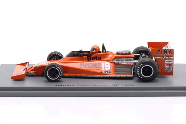 SURTEES TS20 #19 9TH BRITISH GP FORMULA 1 1978 VITTORIO BRAMBILLA / СУРТИС TS20 9 МЕСТО ГРАН-ПРИ ВЕЛИКОБРИТАНИИ ФОРМУЛА-1 ВИТТОРИО БРАМБИЛЛА — фото 4