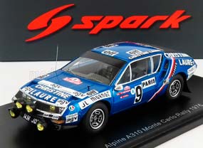 RENAULT A310 ALPINE N9 RALLY MONTECARLO (1976) J.L.THERIER - M.VIAL, BLUE BLACK