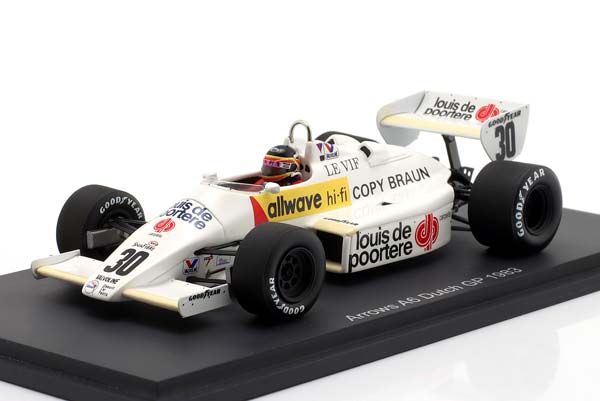 ARROWS A6 #30 DUTCH GP FORMULA 1 1983 THIERRY BOUTSEN / ЭРРОУЗ A6 ДУТЧ ГРАН-ПРИ ФОРМУЛА-1 ТИРРЙ БУТСЕН