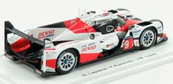 TOYOTA TS050 HYBRID 2.4L TURBO V6 TEAM TOYOTA GAZOO RACING N9 24H LE MANS (2017) J.M.LOPEZ - N.LAPIERRE - Y.KUNIMOTO, WHITE RED BLACK — фото 2