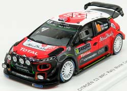 CITROEN C3 WRC TEAM CITROEN TOTAL ABU DHABI WRT N10 RALLY MONTECARLO (2018) K.MEEKE - P.NAGLE, RED WHITE