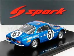 RENAULT A110 ALPINE TEAM ECURIE LEOPARD N61 24H LE MANS (1968) N.NASBAUMER - J.J.BOURDON, BLUE MET — фото 2