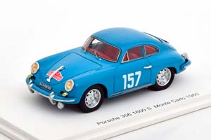 PORSCHE 356 1600S NO 157 RALLY MONTE CARLO 1960