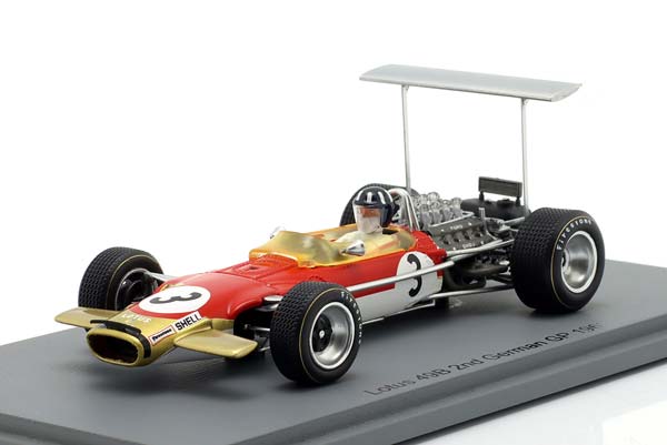 LOTUS 49B #3 2ND GERMAN GP FORMULA 1 WORLD CHAMPION 1968 GRAHAM HILL / ЛОТУС 49B 2 МЕСТО ГРАН-ПРИ ГЕРМАНИИ ФОРМУЛА-1 ЧЕМПИОН МИРА ГРЭМ ХИЛЛ