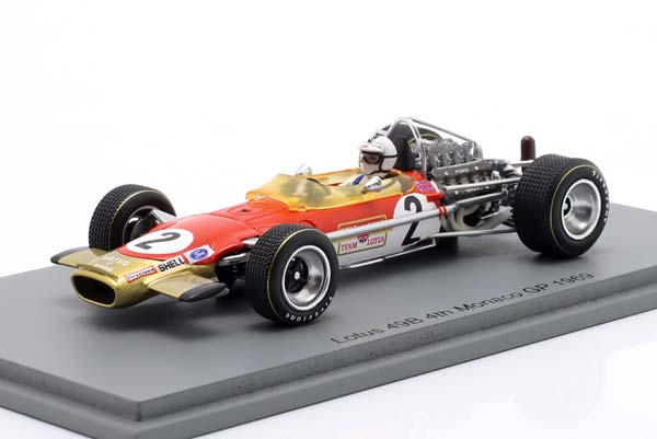 LOTUS 49B #2 4TH MONACO GP FORMULA 1 1969 RICHARD ATTWOOD / ЛОТУС 49B 4 МЕСТО ГРАН-ПРИ МОНАКО ФОРМУЛА-1 РИЧАРД АТТВУД