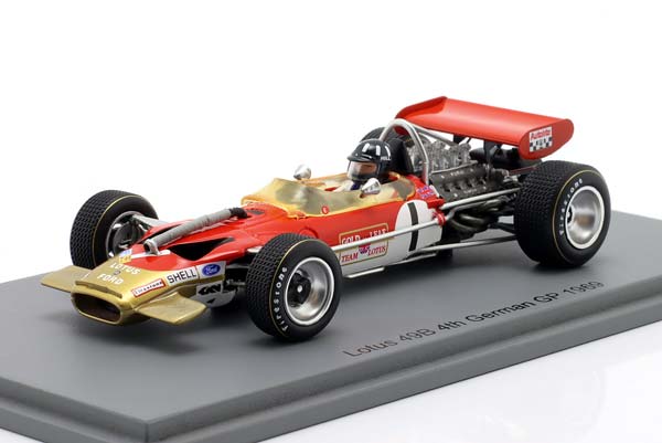 LOTUS 49B #1 4TH GERMANY GP FORMULA 1 1969 GRAHAM HILL / ЛОТУС 49B 4 МЕСТО ГЕРМАНЙ ГРАН-ПРИ ФОРМУЛА-1 ГРЭМ ХИЛЛ