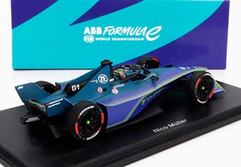 MAHINDRA FORMULA-E M9 ELECTRO TEAM ABT CUPRA N51 SEASON (2023-2024) NICO MULLER, BLUE YELLOW — фото 2