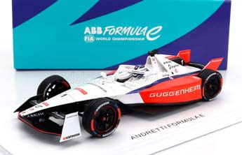 PORSCHE FORMULA-E 99X ELCTRIC TEAM ANDRETTI N1 SEASON (2023-2024) JAKE DENNIS, WHITE RED BLACK