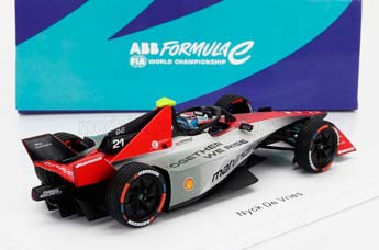 MAHINDRA FORMULA-E M9 ELECTRO TEAM MAHINDRA RACING N21 SEASON (2023-2024) NYCK DE VRIES, WHITE RED BLACK — фото 2