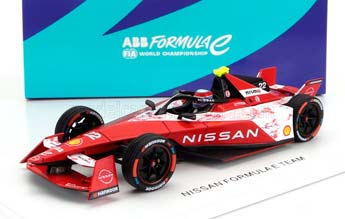NISSAN FORMULA-E E-4ORCE 04 TEAM NISSAN #22 SEASON 2023-2024 OLIVER ROWLAND, RED WHITE — фото 1