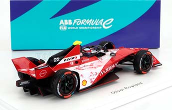 NISSAN FORMULA-E E-4ORCE 04 TEAM NISSAN #22 SEASON 2023-2024 OLIVER ROWLAND, RED WHITE — фото 2