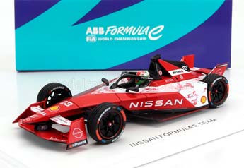 NISSAN FORMULA-E E-4ORCE 04 TEAM NISSAN #23 SEASON (2023-2024) SACHA FENESTRAZ, RED WHITE