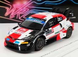 TOYOTA YARIS GR RALLY1 TEAM TOYOTA GAZOO RACING WRT N1 2ND RALLY MONTECARLO (2022) S.OGIER - B.VEILLAS, WHITE RED BLACK