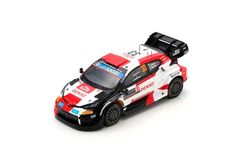 TOYOTA YARIS GR HYBRID RALLY1 TEAM TOYOTA GAZOO RACING WRT N33 4TH RALLY MONTECARLO (2023) E.EVANS - S.MARTIN, WHITE RED BLACK