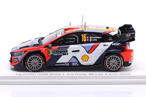 HYUNDAI I20 N RALLY1 #16 3RD RALLYE MONTE CARLO 2025 FOURMAUX, CORIA / ХЕНДЭ I20 RALLY1 3 МЕСТО РАЛЛИ МОНТЕ-КАРЛО ФУРМАУКС КОРИА — фото 4