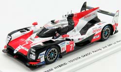 TOYOTA TS050 HYBRID TEAM TOYOTA GAZOO RACING N7 2ND 24H LE MANS (2018) M.CONWAY - K.KOBAYASHI - J.M.LOPEZ, WHITE RED BLACK