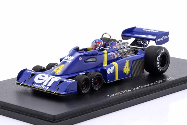 TYRRELL P34 #4 2ND SWEDEN GP FORMULA 1 1976 PATRICK DEPAILLER / ТИРРЕЛЛ P34 2 МЕСТО ШВЕЦИЯ ГРАН-ПРИ ФОРМУЛА-1 ПАТРИК ДЕПАЙЛЛЕР