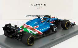 RENAULT F1  A521 RENAULT E-TECH 20B TEAM ALPINE N14 8TH ABU DHABI GP (2021) FERNANDO ALONSO, BLUE MET RED WHITE — фото 2