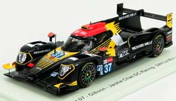 ORECA 07 GIBSON TEAM JACKIE CHAN DC RACING N37 24TH LE MANS (2020) G.AUBRY - W.STEVENS - H.P.TUNG, BLACK YELLOW