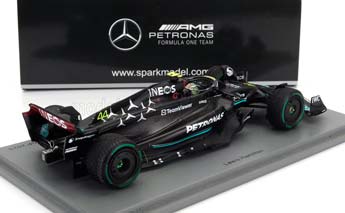 MERCEDES-BENZ GP F1 W14 TEAM MERCEDES-AMG PETRONAS FORMULA ONE #44 4TH MONACO GP (2023) LEWIS HAMILTON, MATT BLACK — фото 2