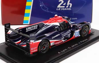 ORECA GIBSON 07 GK428 4.2L V8 TEAM UNITED AUTOSPORTS USA N23 24H LE MANS (2022) A.LYNN - O.JARVIS - J.PIERSON, BLACK RED — фото 2