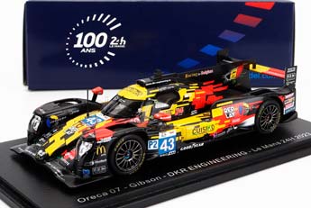 ORECA 07 GIBSON GK428 4.2L V8 TEAM DKR ENGINEERING N 43 24H LE MANS (2023) M.MARTIN - T.VAN ROMPUY - U.DE WILD, YELLOW RED WHITE BLACK