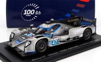 ORECA 07 GIBSON GK428 4.2L V8 TEAM COOL RACING #47 24H LE MANS (2023) R.DE GERUS - V.LOMKO - S.PAGENAUD, GREY WHITE BLACK