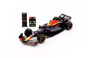 RED BULL F1 RB19 TEAM ORACLE RED BULL RACING №1 WORLD CHAMPION 2ND SPRINT RACE QATAR GP WITH PIT BOARD 2023 MAX VERSTAPPEN, MATT BLUE