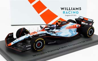 WILLIAMS F1 FW45 TEAM WILLIAMS RACING GULF N2 SINGAPORE GP (2023) LOGAN SARGEANT, LIGH BLUE