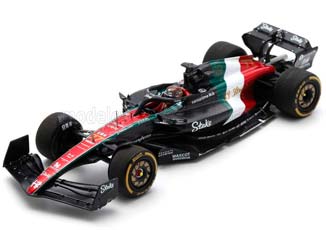 ALFA ROMEO F1 C43 TEAM STAKE N 77 MONZA ITALY GP (2023) VALTTERI BOTTAS, BLACK RED WHITE GREEN