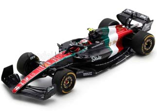 ALFA ROMEO F1 C43 TEAM STAKE #24 MONZA ITALY GP (2023) GUANYU ZHOU, BLACK RED WHITE GREEN