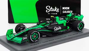 SAUBER F1 C44 TEAM STAKE KICK №24 BAHRAIN GP 2024 ZHOU GUANYU, GREEN BLACK — фото 1