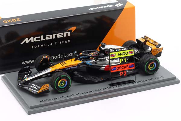 MCL 39 #81 2ND BRITISH GP FORMULA 1 2025 SPARK OSCAR PIASTRI / МКЛ 39 2 МЕСТО ГРАН-ПРИ ВЕЛИКОБРИТАНИИ ФОРМУЛА-1 СПАРК ОСКАР ПИАСТРИ — фото 3