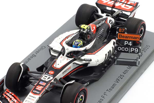HAAS VF-25 #87 4TH MEXICO GP FORMULA 1 2025 OLIVER BEARMAN / ХААС VF-25 4 МЕСТО ГРАН-ПРИ МЕКСИКИ ФОРМУЛА-1 ОЛИВЕР БЕРМАН — фото 4