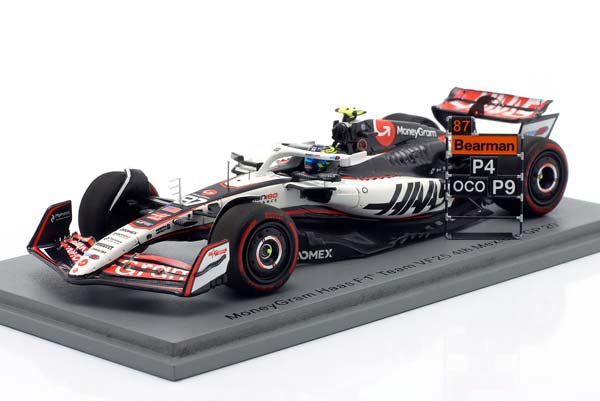HAAS VF-25 #87 4TH MEXICO GP FORMULA 1 2025 OLIVER BEARMAN / ХААС VF-25 4 МЕСТО ГРАН-ПРИ МЕКСИКИ ФОРМУЛА-1 ОЛИВЕР БЕРМАН