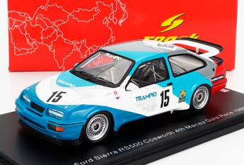 FORD SIERRA RS500 COSWORTH N15 4TH MACAU GUIA RACE (1988) NAOKI NAGASAKA, LIGHT BLUE WHITE RED