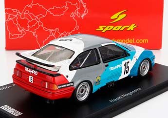 FORD SIERRA RS500 COSWORTH N15 4TH MACAU GUIA RACE (1988) NAOKI NAGASAKA, LIGHT BLUE WHITE RED — фото 2