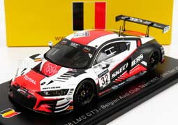 AUDI R8 LMS GT3 TEAM BELGIAN AUDI CLUB WRT N32 24H SPA (2020) E.MORTARA - C.WEERTS - F.STIPPLER, WHITE ORANGE BLACK