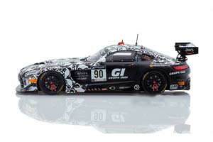 MERCEDES AMG GT3 EVO WINNER SILVER CLASS 24H SPA 2021 COMPANC/SANCHEZ/KUJALA/BREUKERS LIMITED EDITION 300 PCS — фото 3