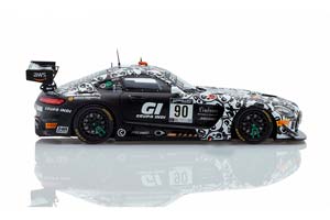 MERCEDES AMG GT3 EVO WINNER SILVER CLASS 24H SPA 2021 COMPANC/SANCHEZ/KUJALA/BREUKERS LIMITED EDITION 300 PCS — фото 4