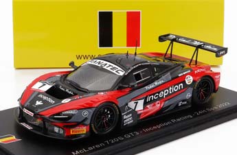 MCLAREN 720S GT3 TEAM INCEPTION RACING #7 24H SPA (2022) B.IRIBE - S.PRIAULX - O.MILLROY - F.SCHANDORFF, RED BLACK