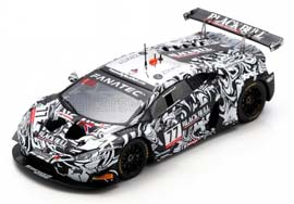 LAMBORGHINI HURACAN GT3 EVO TEAM BARWELL MOTORSPORT N77 24H SPA (2022) A.AL HARTHY - S.DE HAAN - A.MACDOWALL - S.MITCHELL, BLACK WHITE