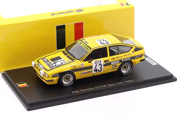 ALFA ROMEO ALFETTA GTV6 #43 24H SPA 1982 CREMER, FRANCIA, MICANGELI / АЛЬФА РОМЕО АЛФЕТТА GTV6 24 ЧАСА СПА КРЕМЕР ФРАНКИА МИКАНГЕЛИ